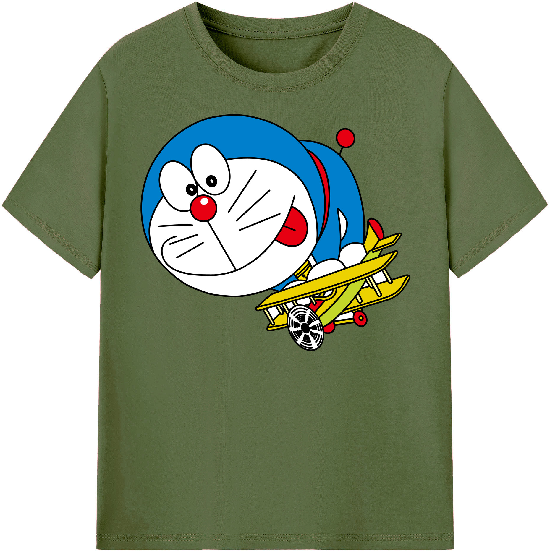 （画像用） ドラえもん Doraemon 綿100％半袖Tシャツ（フロントプリント）